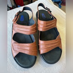 Wolky Sienna Mandalay Leather Sandals Comfort Size 38